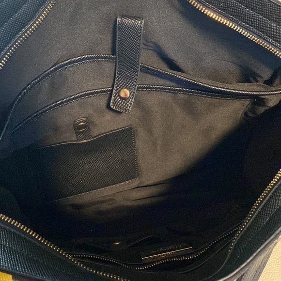 Miztique Nylon Elegant Black Tote computer Travel Bag - Picture 6 of 15